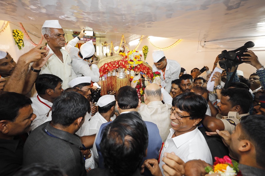 Photographs : BJP National President, BJP National President Shri Amit Shah visited the Tukaram Maharaj Palkhi in Pune. (Maharashtra)