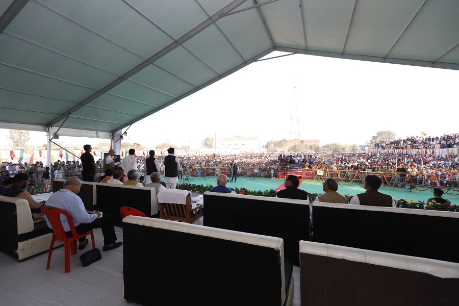 Photographs : BJP National President, Shri Amit Shah addressing a public meeting in Bhind (Madhya Pradesh)