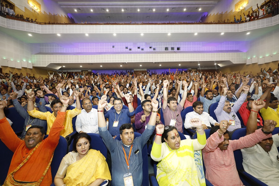 Photographs : BJP National President, Shri Amit Shah addressing BJP Social Media Volunteers meet in Kolkata