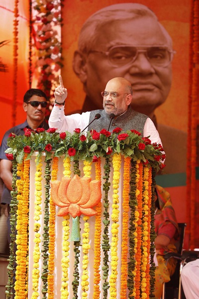 Photographs : BJP National President, Shri Amit Shah addressing Kamal Shakti Mahila Sammelan in Satna (Madhya Pradesh)