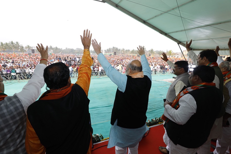 BJP National President Shri Amit Shah addressing Karyakarta Samavesh at Kulia, Cuttack (Odisha)