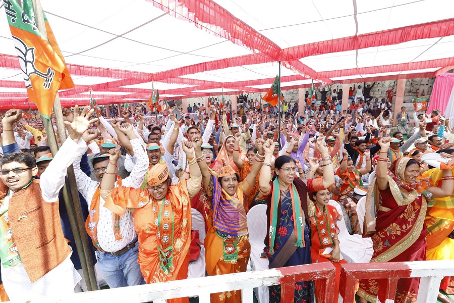 Photographs : BJP National President, Shri Amit Shah addressing public meeting in Tikamgarh (Madhya Pradesh)