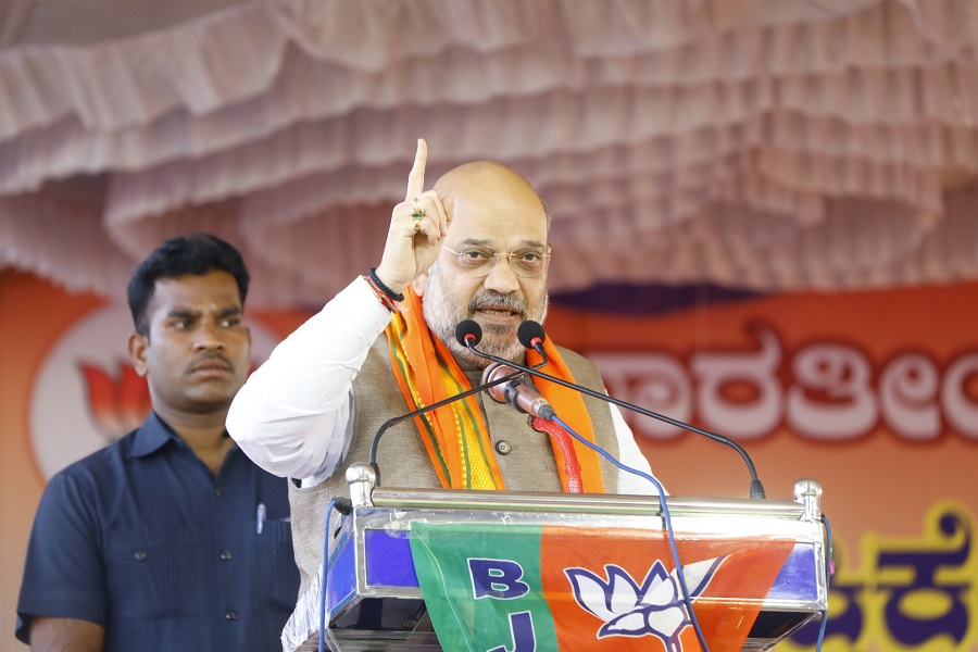 BJP National President Shri Amit Shah addressing ‪Shakti Kendra Pramukh Sammelan in Devanahalli (Karnataka)