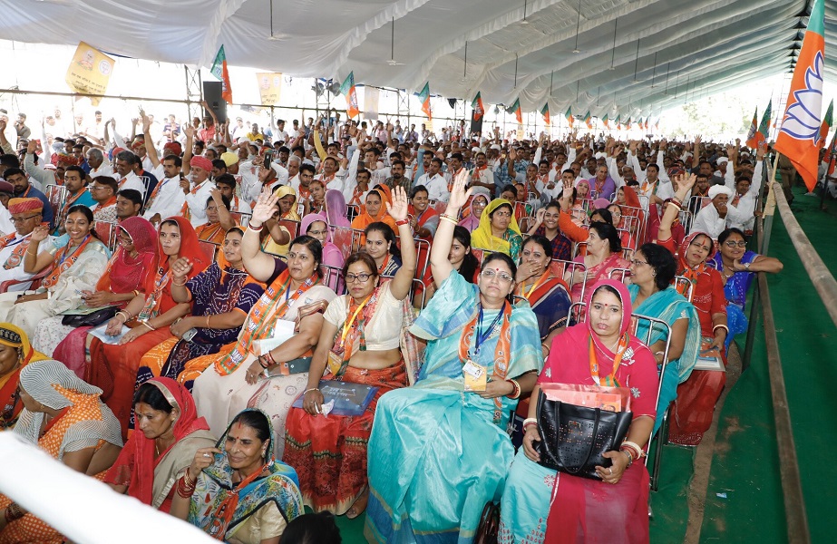 Photographs : BJP National President Shri Amit Shah addressing Shakti Kendra Sammelan in Jodhpur (Rajasthan)