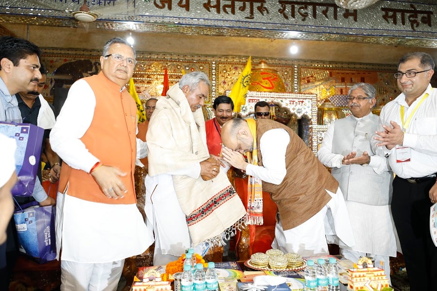 Photographs : BJP National President Shri Amit Shah visited Shadani Darbar in Raipur (Chhattisgarh)