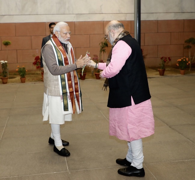 Photographs : BJP Parliamentary Board meeting at BJP HQ, 6A Deendayal Upadhyay Marg, New Delhi