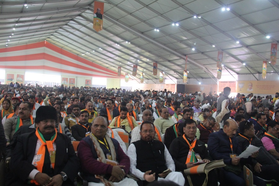  Concluding day of BJP National Convention at Ramlila Ground, New Delhi