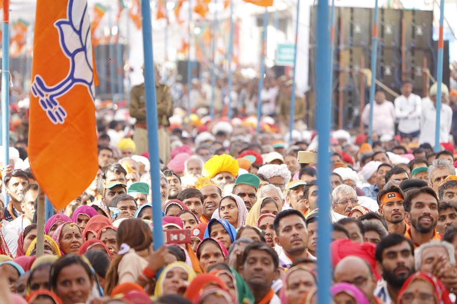 Photographs: BJP National President Shri Amit Shah addressing a public meeting in Pali, Rajasthan