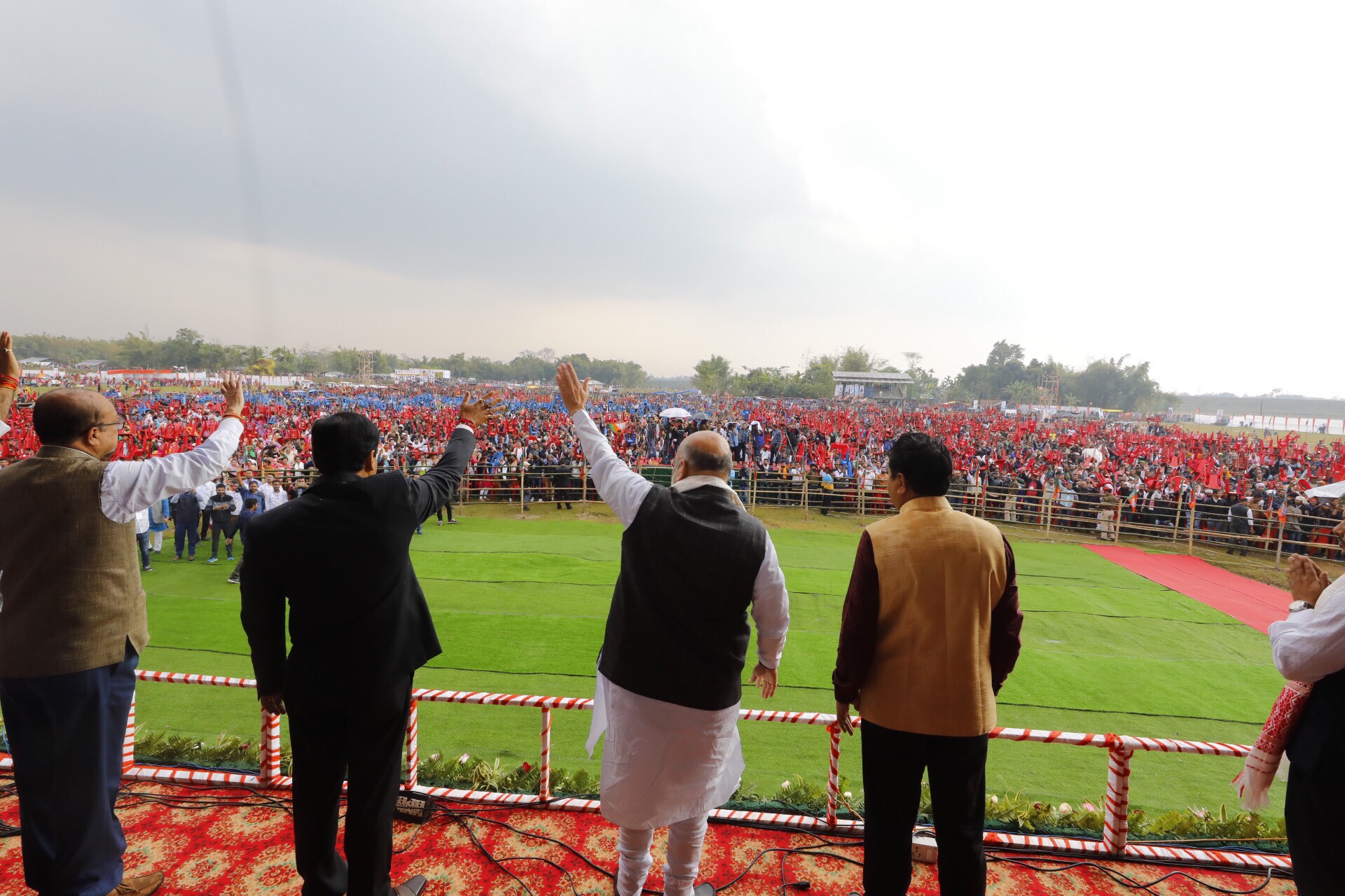 BJP President, Shri Amit Shah addressing "Yuva Pravah" Vijay Lakshay- 2019 Rally in North Lakhimpur (Assam) on 17 Feb 2019