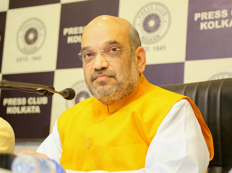 Press conference of BJP National President, Shri Amit Shah at press club Kolkata, West Bengal  on April 26, 2017