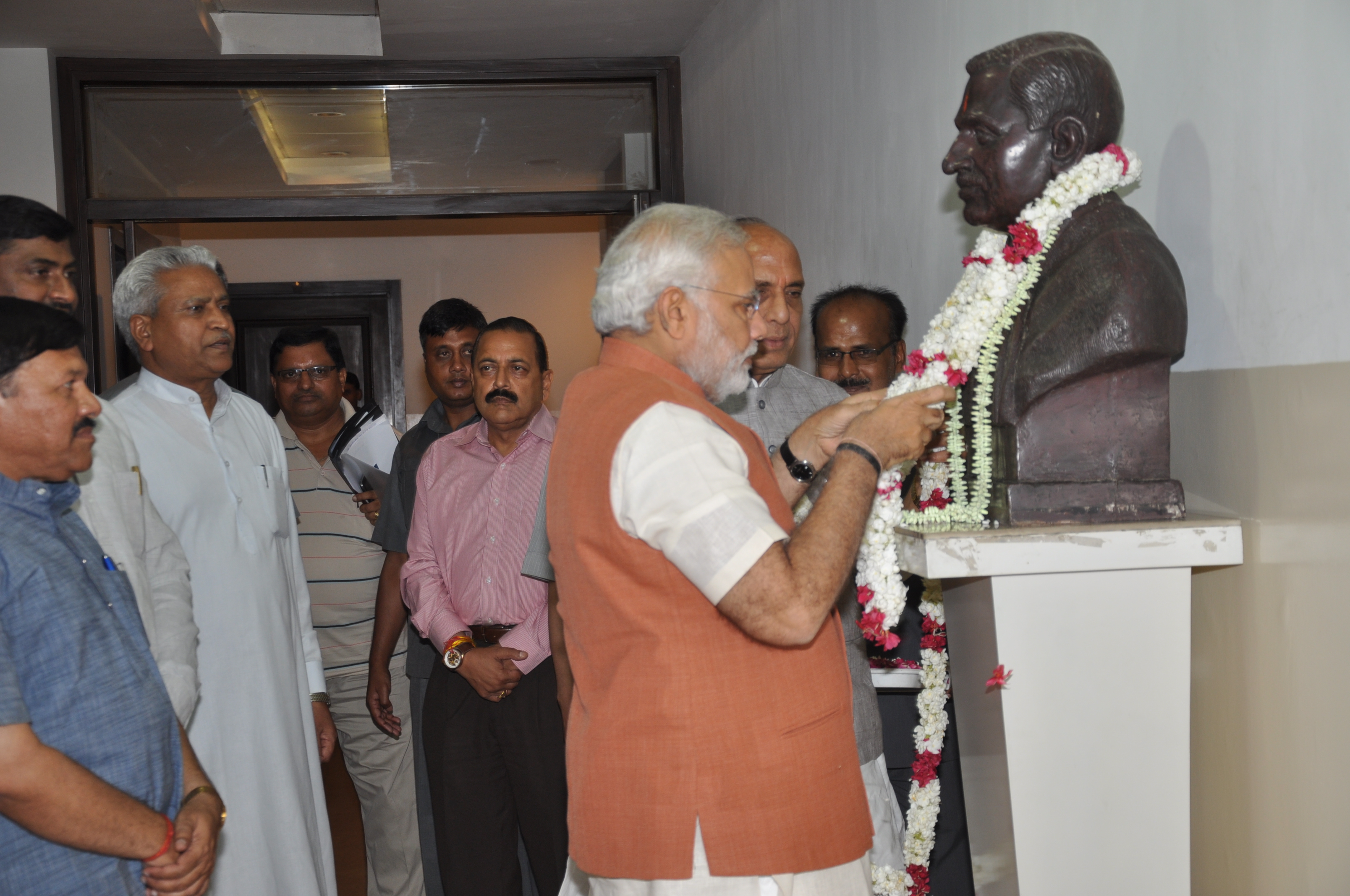 Prime Minister of India, Shri Narendra Modiji's meeting with BJP workers at 11, Ashoka Road on June 1, 2014