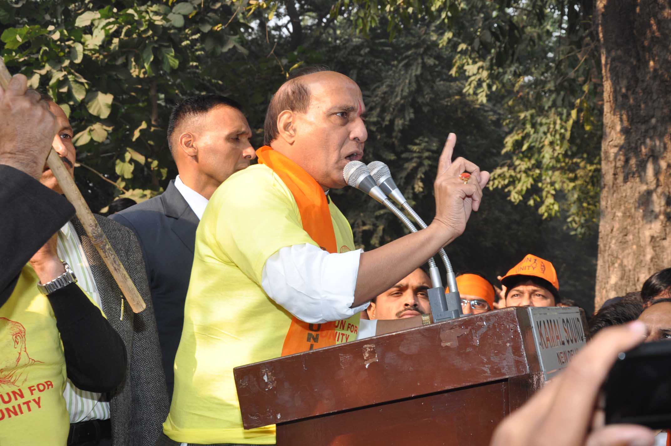 BJP Leaders Leading 'Run For Unity' on December 15, 2013