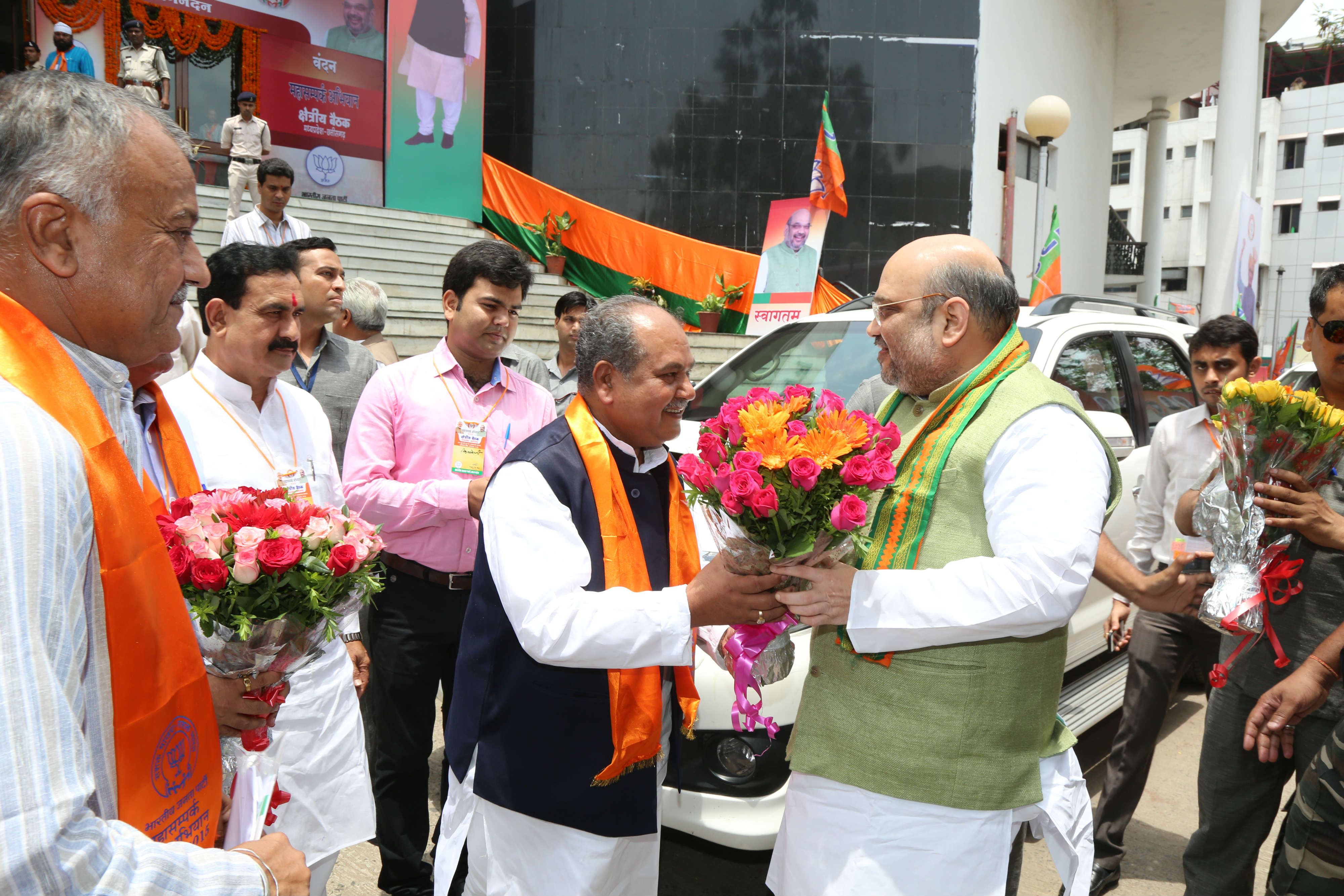 Shri Amit Shah addressing Maha-Sampark Abhiyaan Meeting of Central Zone in Bhopal on July 13, 2015