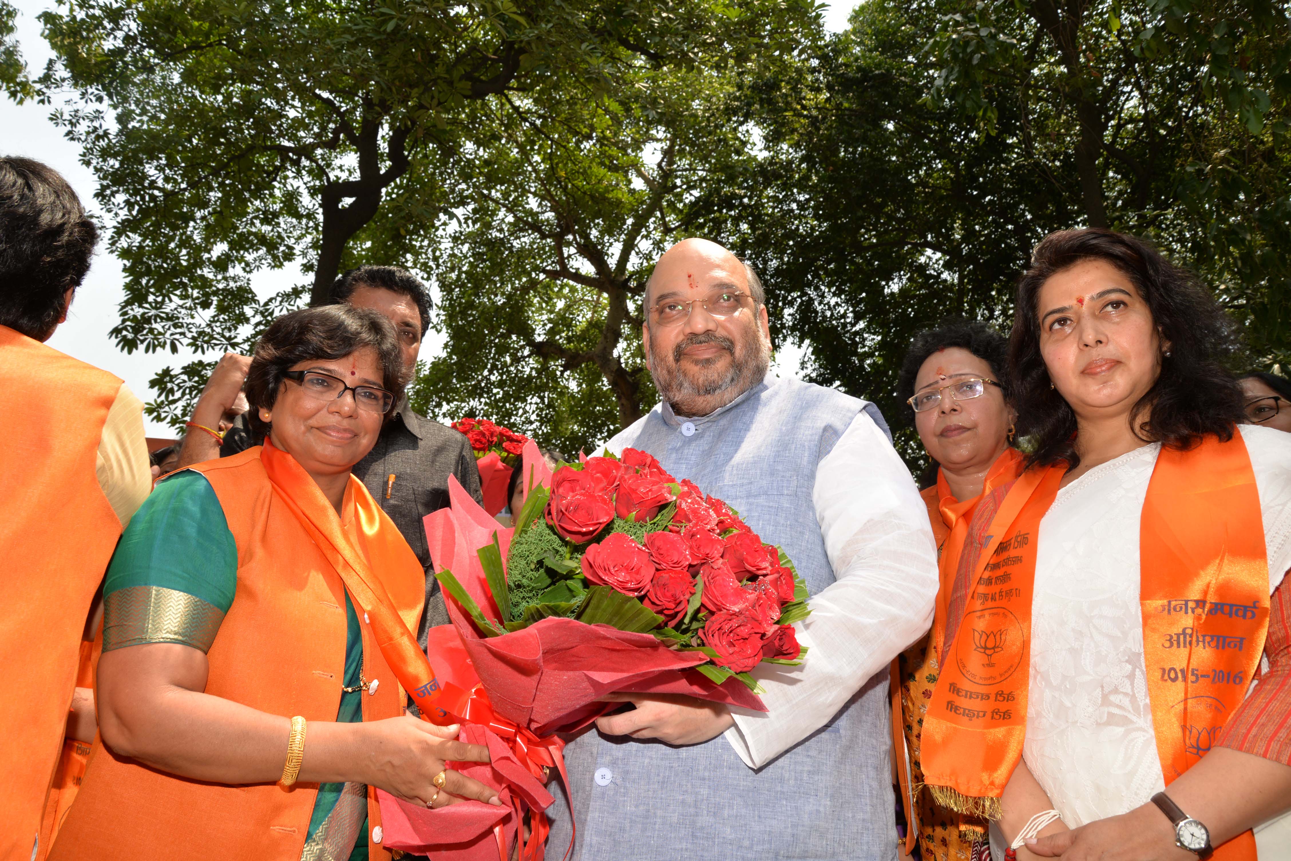 Shri Amit Shah flag off "Nari Samman Yatra" organised by BJP Mahila Morcha June 17, 2015