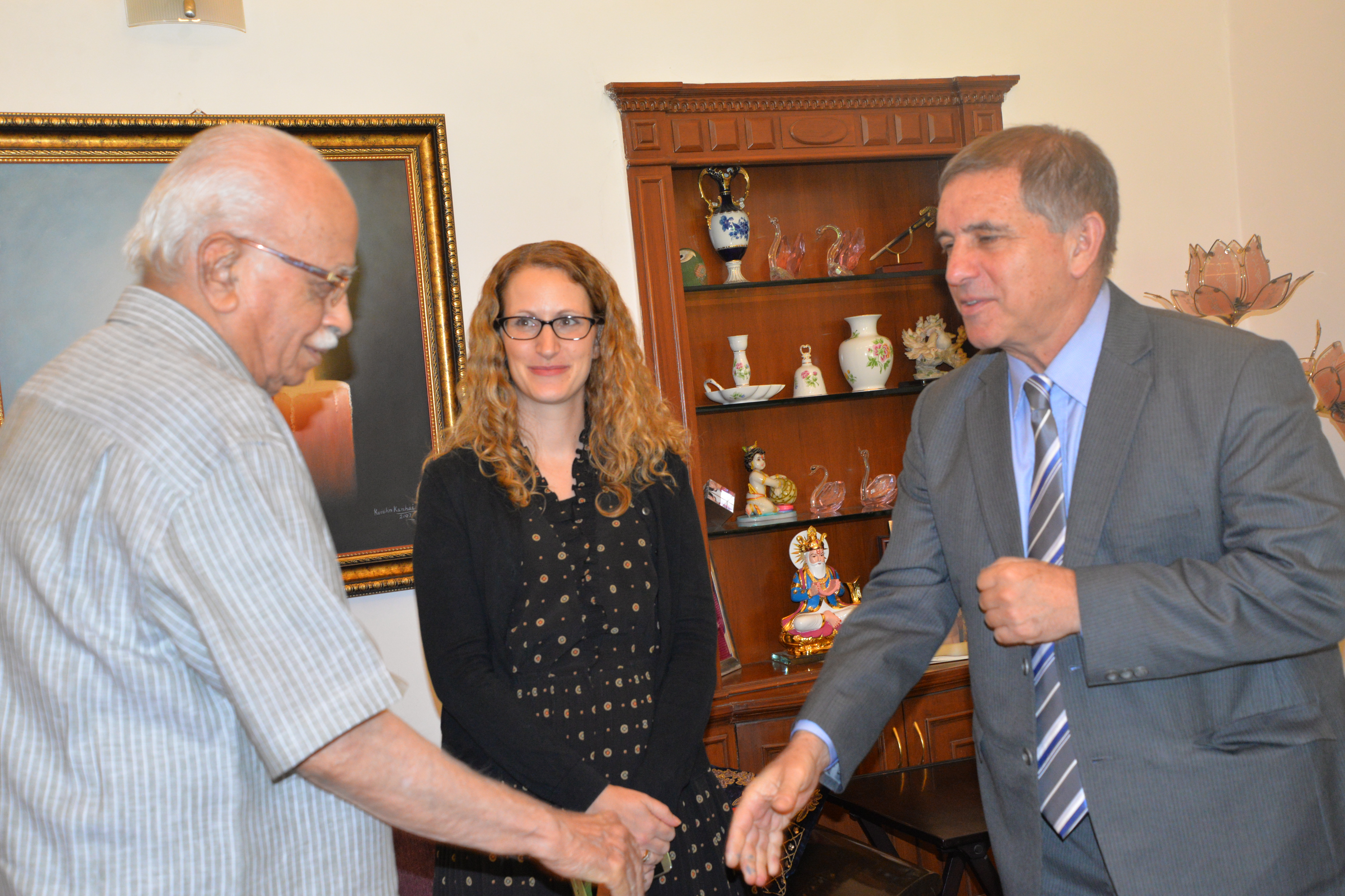 Shri L.K. Advaniji meeting with Ambassador of Israel, Mr. M. Daniel Carmon at 30, Prithviraj Road, New Delhi on June 21, 2016