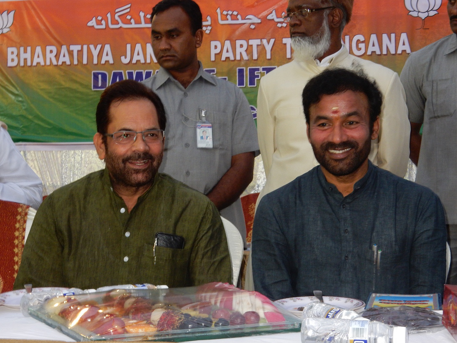 Shri Mukhtar Abbas Naqvi at Iftar party at Nampally, Hyderabad July 16, 2015