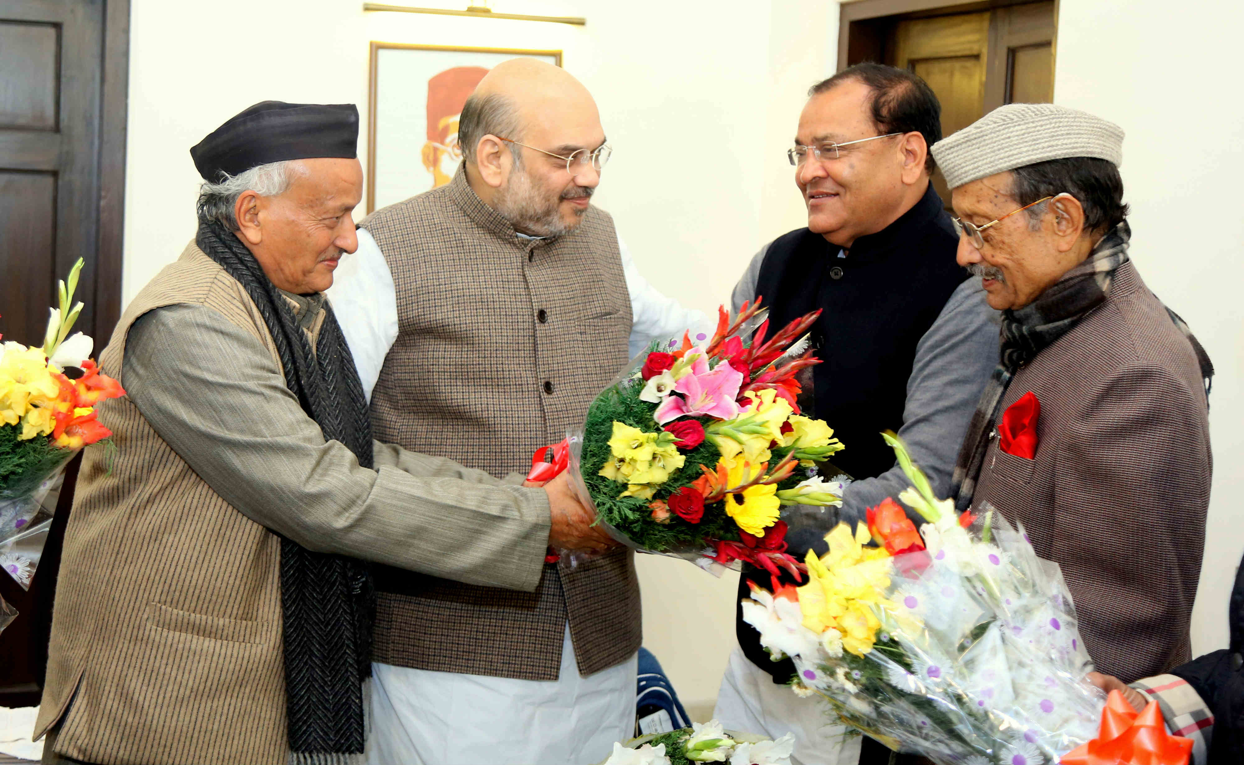 Shri Yashpal Arya joining BJP in presence of BJP National President, Shri Amit Shah on January 16, 2017